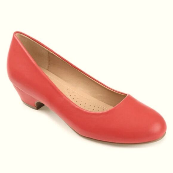 BRAND NEW SOFFT STYLE  ROUND TOE BLOCK KITTEN HEEL PUMP - Picture 11 of 16